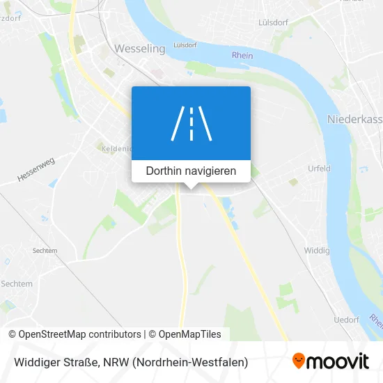 Widdiger Straße Karte