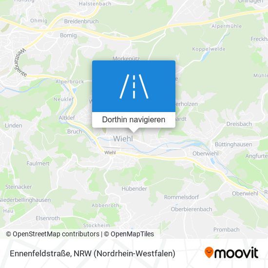 Ennenfeldstraße Karte