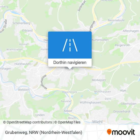 Grubenweg Karte