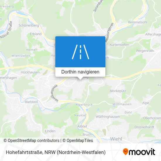 Hohefahrtstraße Karte