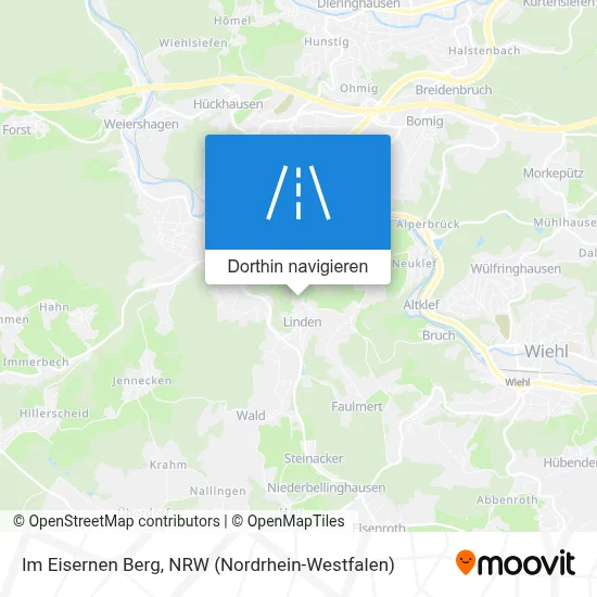 Im Eisernen Berg Karte