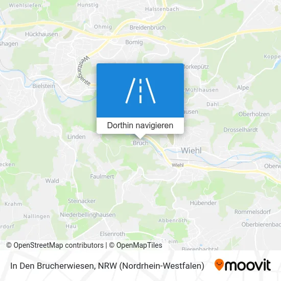 In Den Brucherwiesen Karte