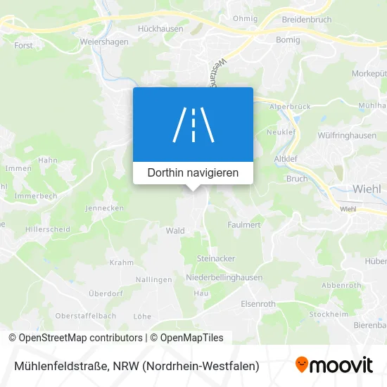 Mühlenfeldstraße Karte