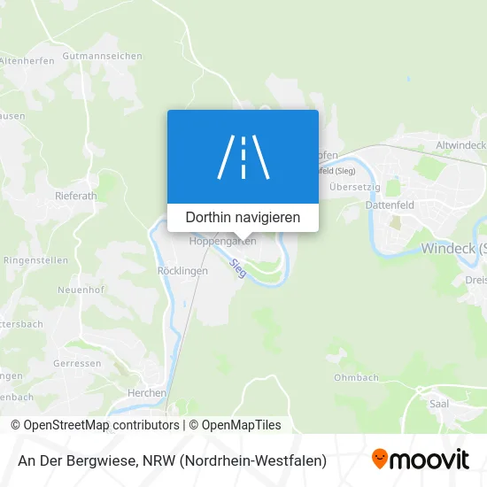 An Der Bergwiese Karte