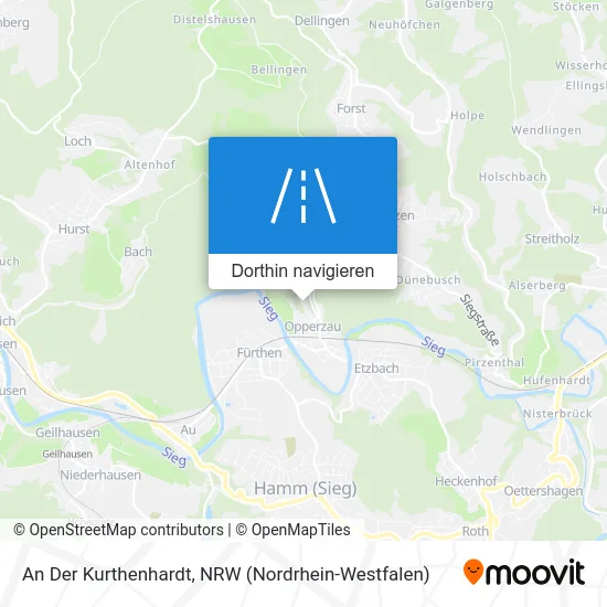 An Der Kurthenhardt Karte