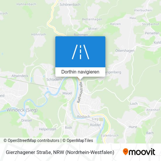 Gierzhagener Straße Karte