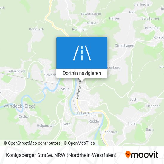 Königsberger Straße Karte