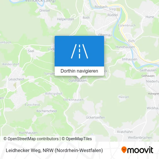 Leidhecker Weg Karte