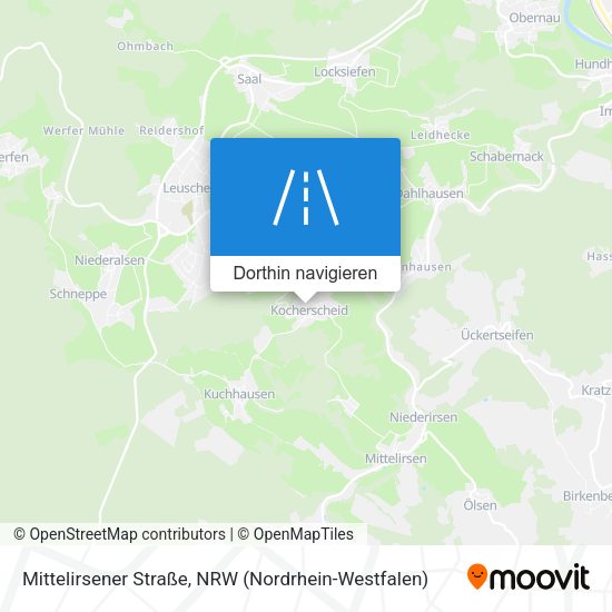 Mittelirsener Straße Karte