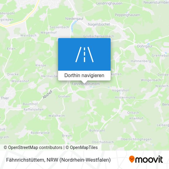 Fähnrichstüttem Karte