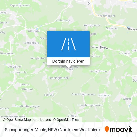 Schnipperinger-Mühle Karte