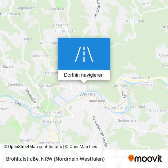 Bröhltalstraße Karte