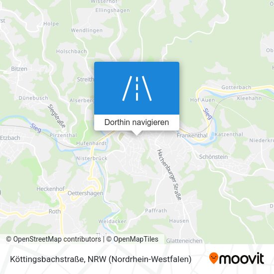 Köttingsbachstraße Karte