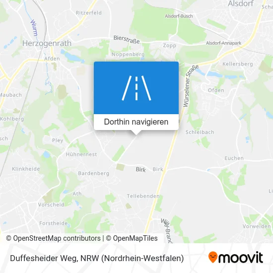 Duffesheider Weg Karte