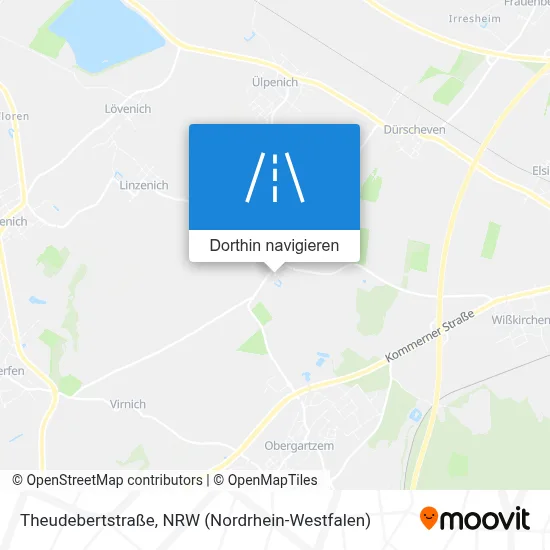 Theudebertstraße Karte