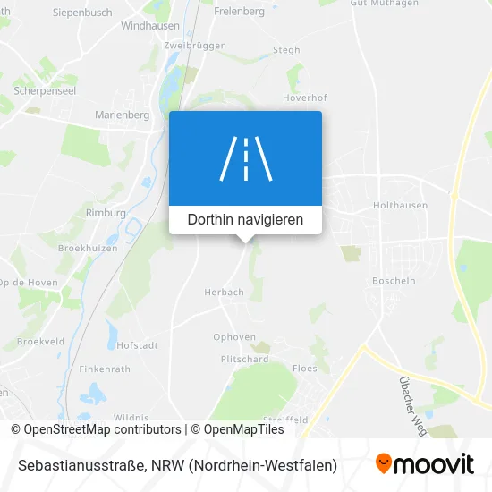 Sebastianusstraße Karte