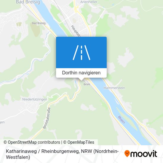 Katharinaweg / Rheinburgenweg Karte