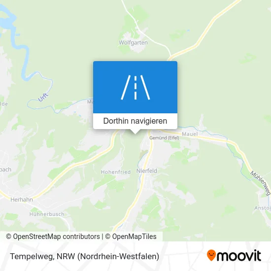 Tempelweg Karte