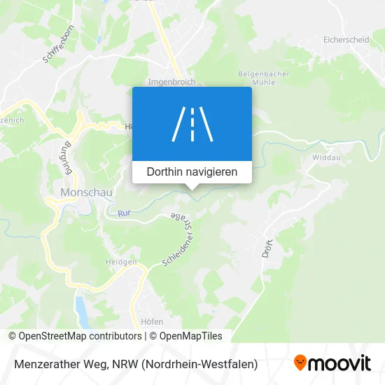 Menzerather Weg Karte