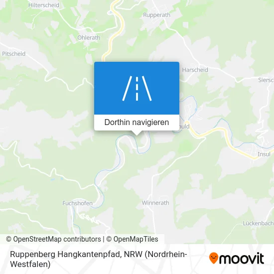 Ruppenberg Hangkantenpfad Karte