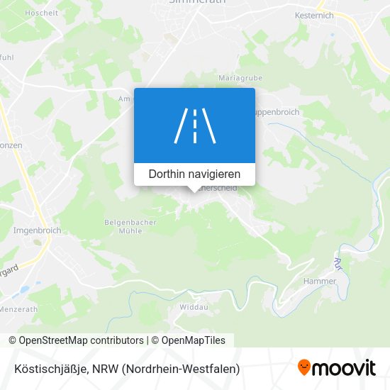 Köstischjäßje Karte