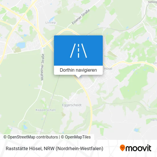 Raststätte Hösel Karte