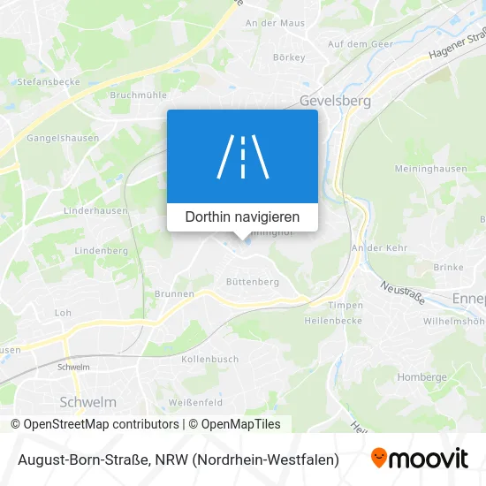 August-Born-Straße Karte
