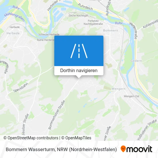 Bommern Wasserturm Karte