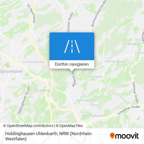 Hiddinghausen Uhlenbarth Karte