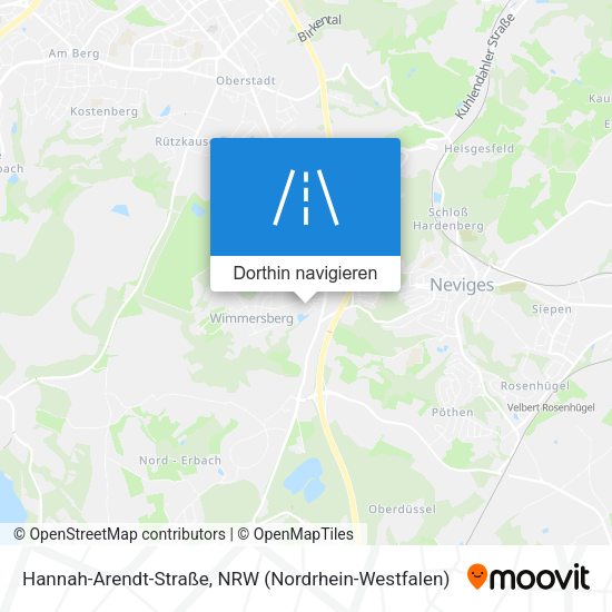 Hannah-Arendt-Straße Karte