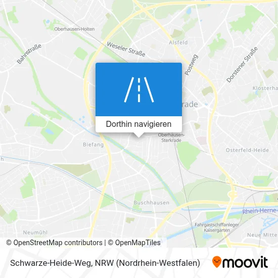 Schwarze-Heide-Weg Karte