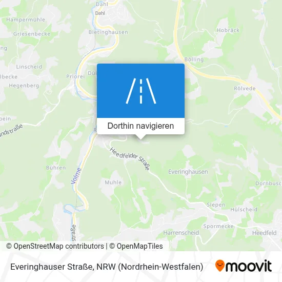 Everinghauser Straße Karte