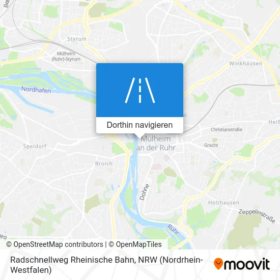 Radschnellweg Rheinische Bahn Karte