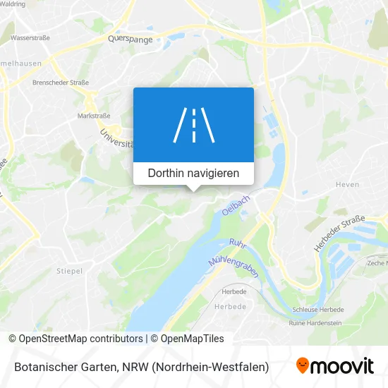 Botanischer Garten Karte