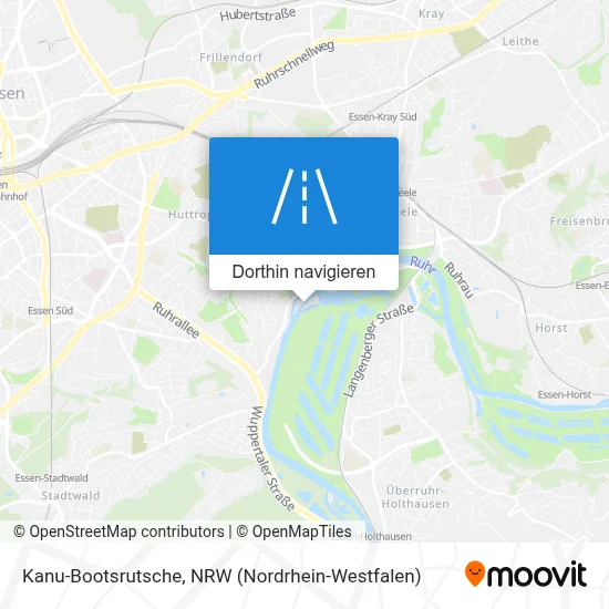 Kanu-Bootsrutsche Karte