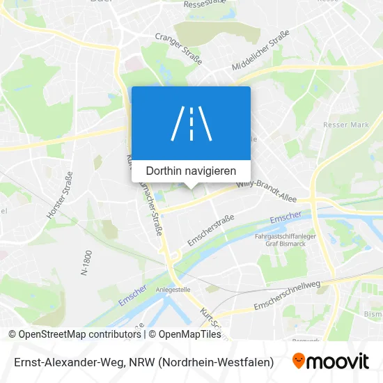 Ernst-Alexander-Weg Karte