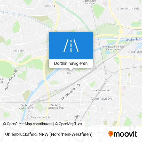 Uhlenbrucksfeld Karte