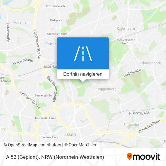 A 52 (Geplant) Karte