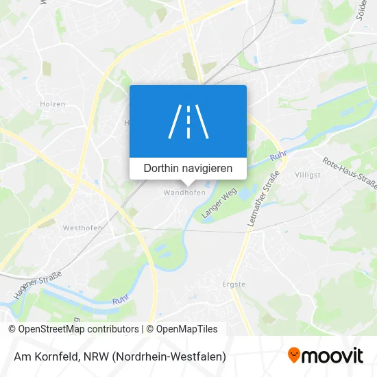 Am Kornfeld Karte