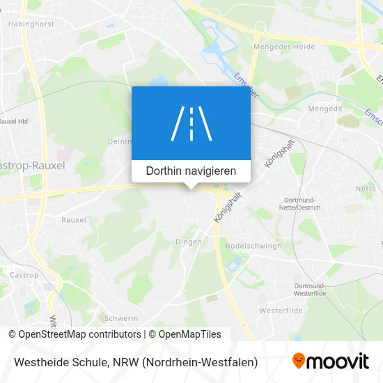 Westheide Schule Karte