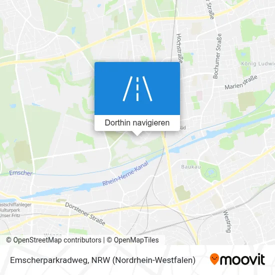 Emscherparkradweg Karte