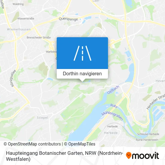 Haupteingang Botanischer Garten Karte