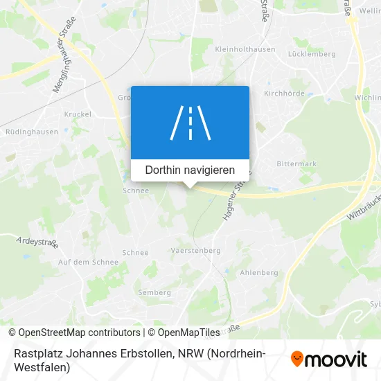 Rastplatz Johannes Erbstollen Karte