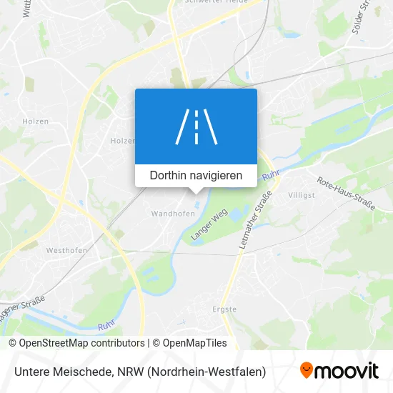 Untere Meischede Karte