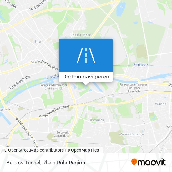 Barrow-Tunnel Karte