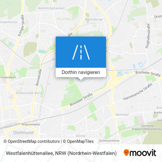 Westfalenhüttenallee Karte