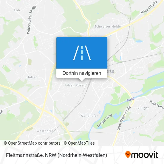 Fleitmannstraße Karte