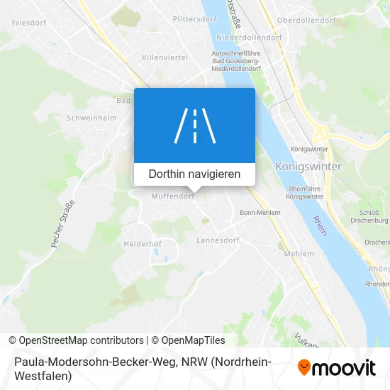 Paula-Modersohn-Becker-Weg Karte