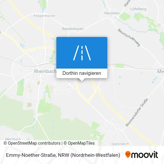 Emmy-Noether-Straße Karte