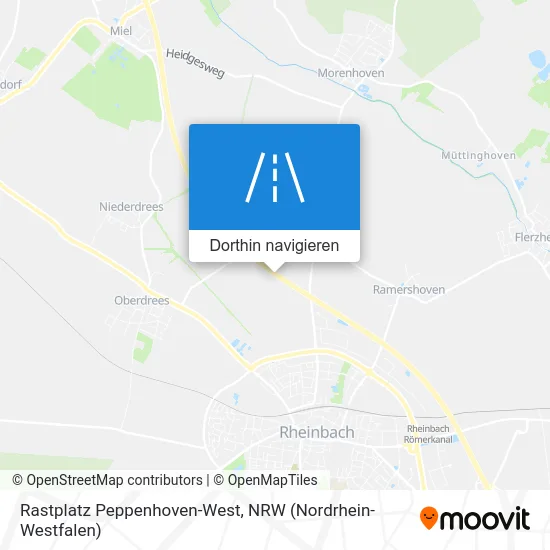 Rastplatz Peppenhoven-West Karte